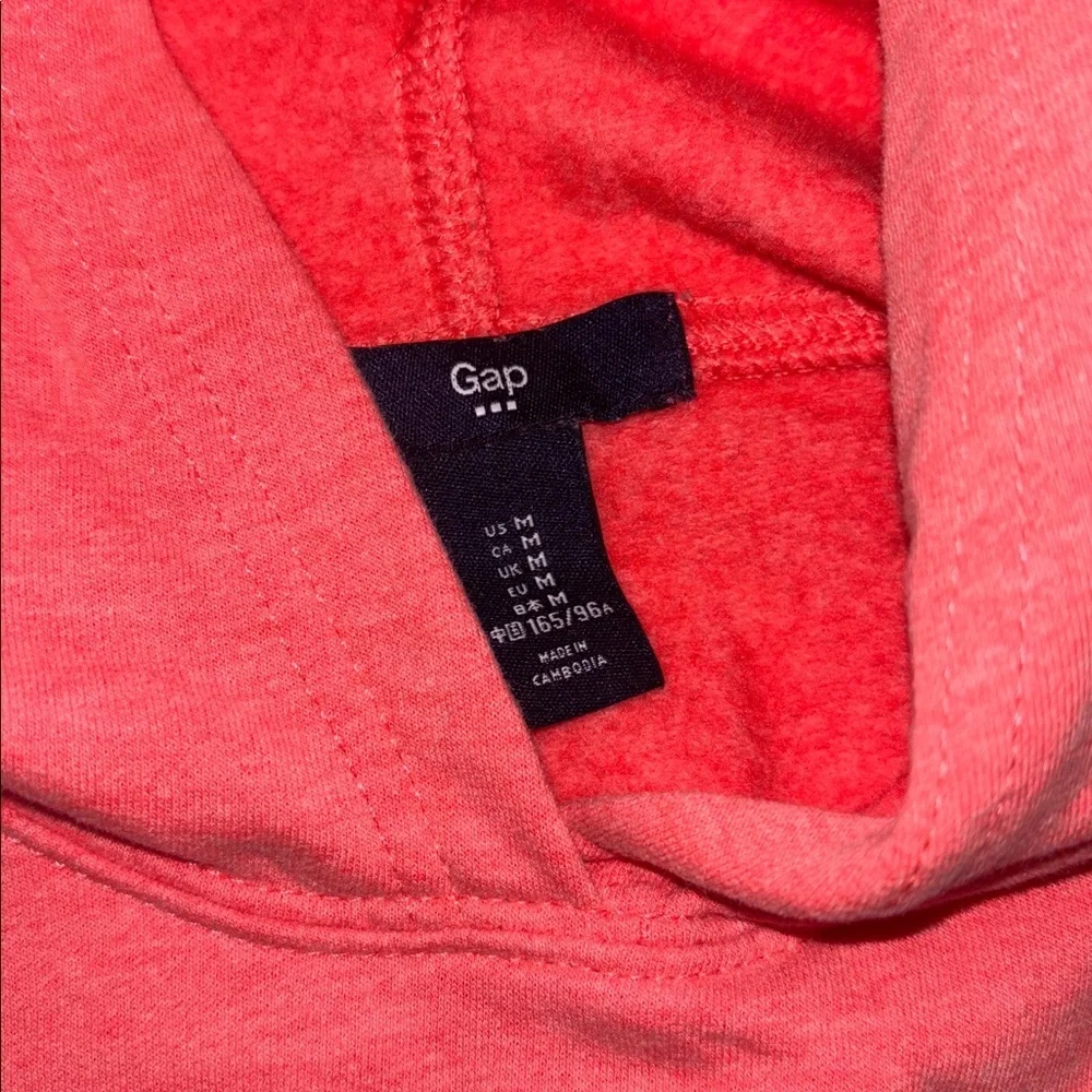 GAP Vibrant Pink Pullover Hoodie girls size medium